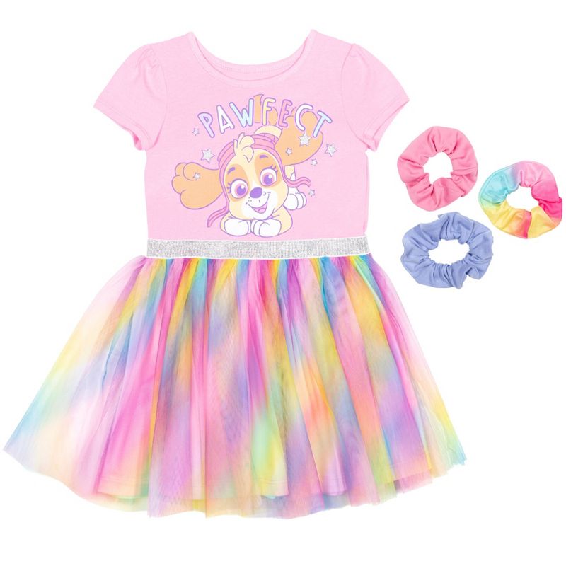 PAW Patrol Skye Tulle Dress and Scrunchies Pink , 1 of 8