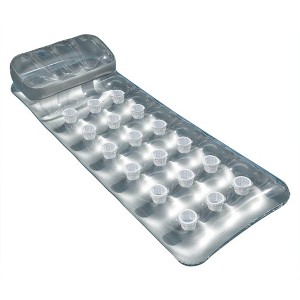 Intex 18-Pocket French Mattress Suntanner Pool Lounger Float w/ Headrest 58894EP - 1 of 4