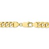 Black Bow Jewelry Men's 7.75mm 10k Yellow Gold Flat Beveled Curb Chain Necklace - 4 of 4