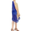 LA LEELA Women's Summer Vacation Beachwear Mini Bathing Suit Open Front Boyfriend Holiday Swimwear Coverups Duster Cardigan - 2 of 4