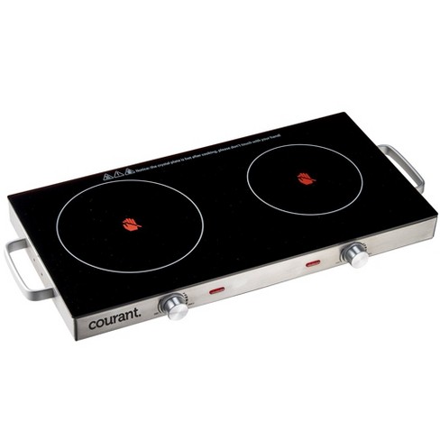 Courant Double Ceramic Glass Cooktop - Stainless Steel : Target
