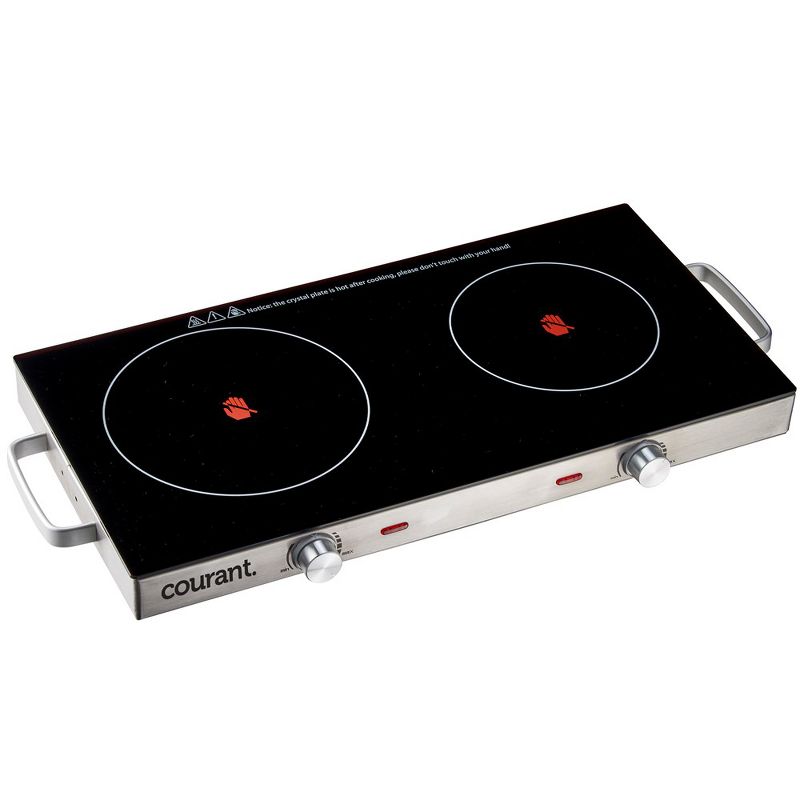 Courant Double Ceramic Glass Cooktop - Stainless Steel, 1 of 6