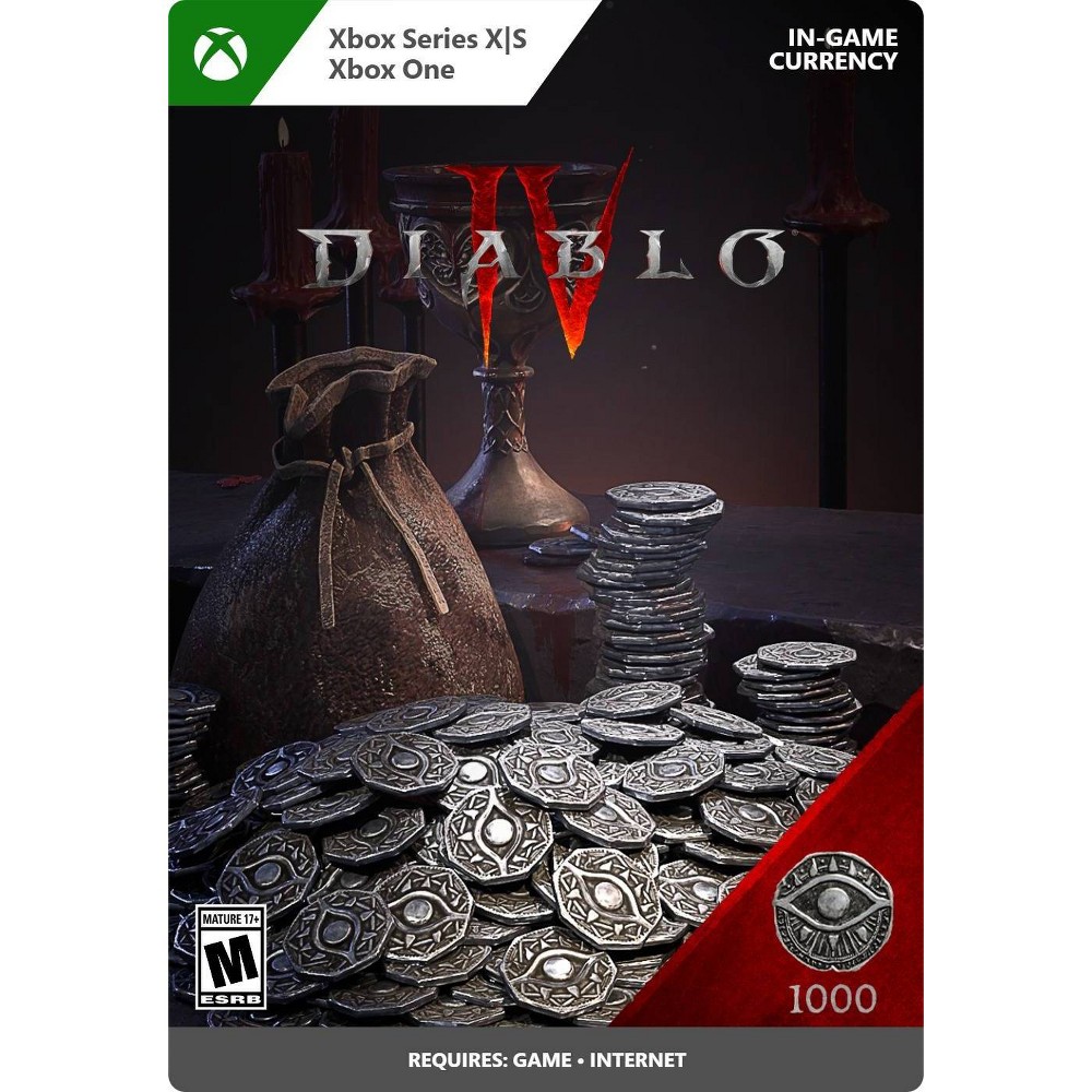 Photos - Game Microsoft Diablo IV 1,000 Platinum - Xbox Series X|S/Xbox One  (Digital)