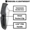 Spyderco Endura 4 FRN Folding Knife with VG-10 Steel Blade | Get Enhanced Cutting Performance with Partially Serrated CombinationEdge, Foliage Green - 4 of 4