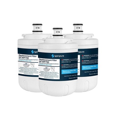 SpiroPure SP-WP700-3PK NSF Certified Refrigerator Water Filter Alternative Replacement for Systems Using Whirlpool EDR7D1 EveryDrop Filter 7, 3 Pack