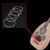 Strings Nylon Silver Plated Copper Alloy Winding Clear Normal Tension Strings Set Replacement Accessory - 3 of 4