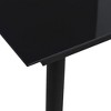 vidaXL Patio Dining Table Black 31.5 inches x31.5 inches x29.1 inches  Steel and Glass - 3 of 4