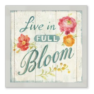 Courtside Market Full Bloom X Floral 11x11 Framed Artboard - 1 of 2