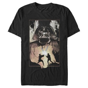 Men's Star Wars: A New Hope Anakin and Obi-Wan Battle T-Shirt - 1 of 4