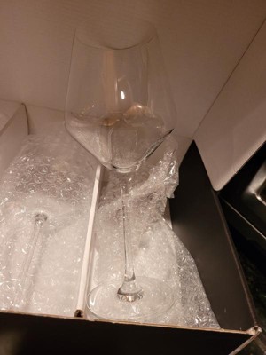 JoyJolt Layla Extra Large Wine Glasses, Set of 2 23.65 Oz European Crystal  Glass