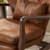 Okak Accent Chair Button-Tufted Living Room Chair with Upholstered Mid-Century Stylish Armchair with Birch Wood Legs for Reading Room Bedroom - 4 of 4