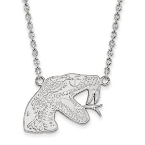 Black Bow Jewelry Sterling Silver Florida A&M Rattlers NCAA Necklace 18 Inch - 1 of 4