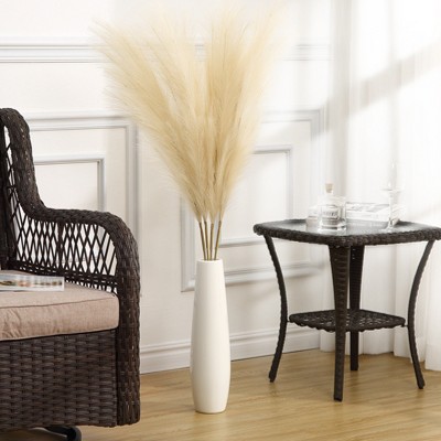4 PCs Extra Large Faux Pampas Grass Decor, 44 Inch Large Tall Fluffy Artificial Pampas Grass