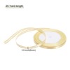 Unique Bargains Double Face Wide Satin Ribbon with Gold Edges for Wedding Bouquet - 2 of 4
