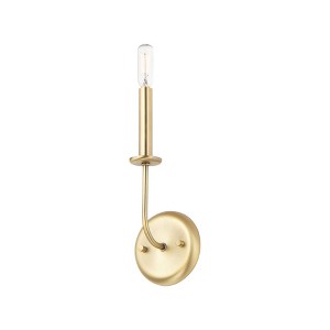 Maxim Lighting Wesley 1 - Light Wall Light in  Satin Brass - 1 of 4