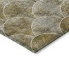 Taupe Beige And Gray Abstract Washable Indoor Outdoor Area Rug - 4 of 4