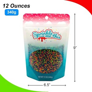 Sprinkle Me This – The Nightmare Mix Halloween Nonpareils – Black, Orange, Purple, and Green Sprinkle Blend - 1 of 4