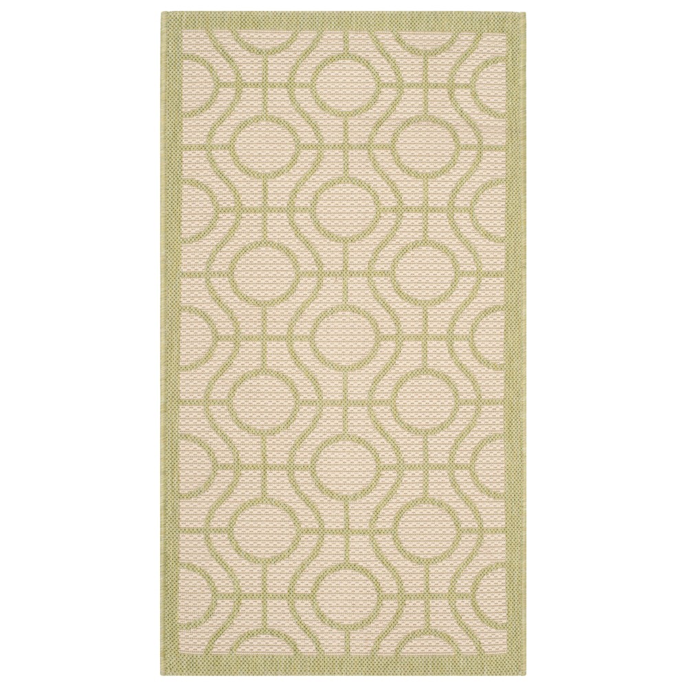  Rectangle Simeon Outdoor Rug Beige/Sweet Pea