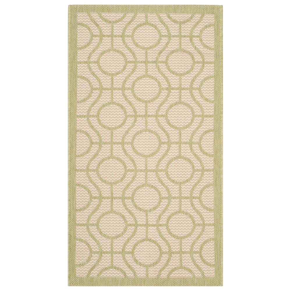 2'X3'7in Rectangle Simeon Outdoor Rug Beige/Sweet Pea - Safavieh