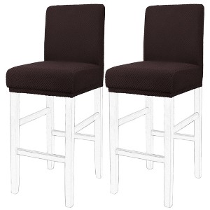 PiccoCasa Pub Counter Stool Cover Chair Seat Cover Stretch Washable Slipcovers Bar Stool Covers - 1 of 3