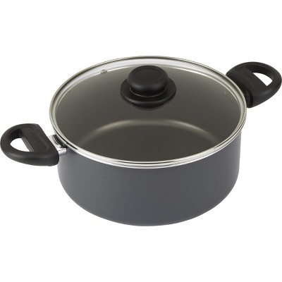 GoodCook 4.7qt Everyday Dutch Oven with Lid: Nonstick Aluminum, Dishwasher-Safe, Gas & Electric Compatible, 14.5" Diameter