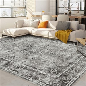 Fulvari Washable Runner Rug,Non-Slip Boho Vintage Hallway Rug with Rubber Backing, Stain Resistant Distressed Carpet Runner for Kitchen - 1 of 4