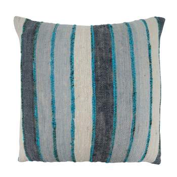 Saro Lifestyle Saro Lifestyle Striped Design Cotton Throw Pillow Cover