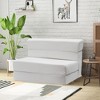 3-in-1 Convertible Folding Sleeper Chair Sofa Bed Lazy Couch with Pillow Fabric for Living Room - 2 of 4