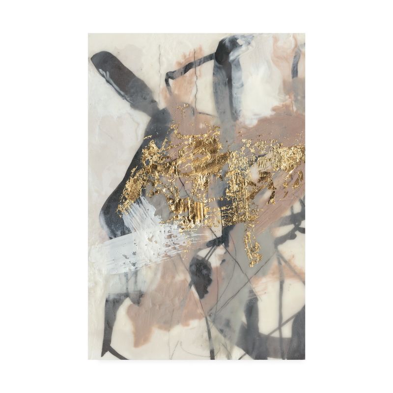 Trademark Fine Art -Jennifer Goldberger 'Golden Blush I' Canvas Art, 2 of 5