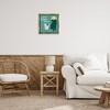 Stupell Industries Never Fish Alone Dog Floating Frame Canvas Art, Gold, 18" x 18" - 3 of 4