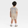Grayson Mini Toddler Boys' French Terry Shirt and Shorts Set - 2 of 4