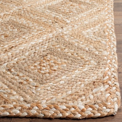 Eco-Friendly Handwoven Non-Slip Square Gray Jute 6' Area Rug
