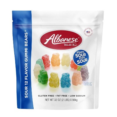 Albanese 12 Flavor Sour Bears Bag - 32oz