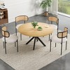 Lirago 47 Inch Rectangular Wood Dining Table for 4-6 People Modern Kitchen Table with Sturdy Metal Frame for Dining Room Kitchen Easy Assembly - 2 of 4
