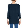 Lands' End Women's Supima Cotton Adjustable 3/4 Sleeve Boatneck Tunic - 2 of 4