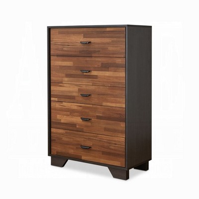NicBex 5 Drawers Dresser for Bedroom,Chest of Drawers with White Metal Handle Design,Modren Freestanding Dresser,Storage Dressers for Bedroom