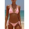 Moda Minx 'Baby Pink' Scrunch Triangle Bikini Top - 4 of 4