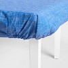 72"x48" Fitted Tablecloth Chambray - Sun Squad™ - 2 of 3