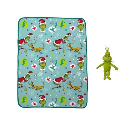 The Grinch Throw and Pillow Set