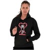 Betty Boop Christmas Sweet Candy Cane Hoodie Sweatshirt Women Brisco Brands - 3 of 4