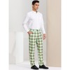 Lars Amadeus Men's Plaid Regular Fit Formal Business Dress Pants - 4 of 4