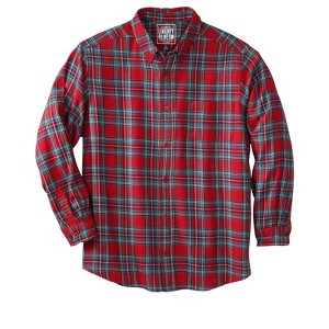 KingSize Men's Big & Tall Liberty Blues by KingSize Flannel Shirt - 1 of 4