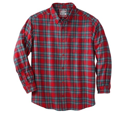 KingSize Men's Big & Tall Liberty Blues by KingSize Flannel Shirt - image 1 of 4