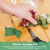 Unique Bargains Plastic Triangle Corsage Buttonhole Safety Pin Wedding - 4 of 4
