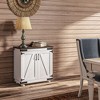 HOMCOM Modern Farmhouse Sideboard, Buffet Cabinet with Barn Style Door and Adjustable Shelf, Kitchen Storage Cabinet with Wood Legs - 2 of 4