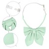 Elerevyo Women's Sparkle Shiny Solid Color Adjustable Neck Pre-Tied Bow Ties - 3 of 4