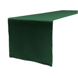 Slickblue 14"x108" Linen-Look Table Runner – Polyester Poplin, Wrinkle-Resistant, Serged Edge Finish, 41 Color Options - 1 of 3