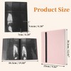 Unique Bargains Card Album 9 Pockets 20 Pages 360 Card Capacity Double-Sided Collection for Sport Cards Game Card - 2 of 4