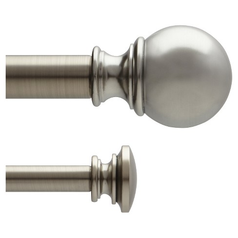 Loft By Umbra 66 120 Ball Double, Dual Curtain Rods