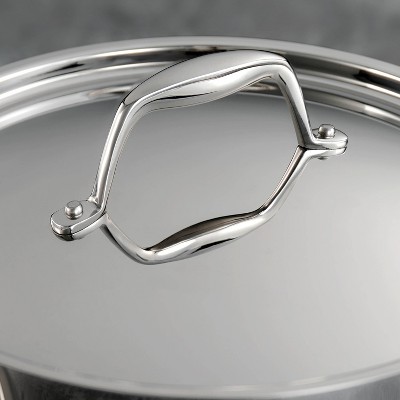 Tri-Ply Stainless Steel 3-Quart Deep Saute Pan with Lid